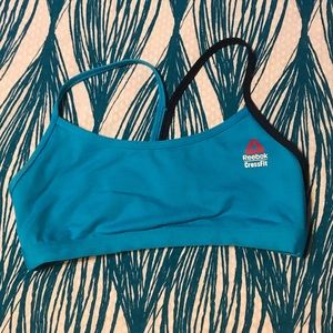 Reebok sports bra; crossfit